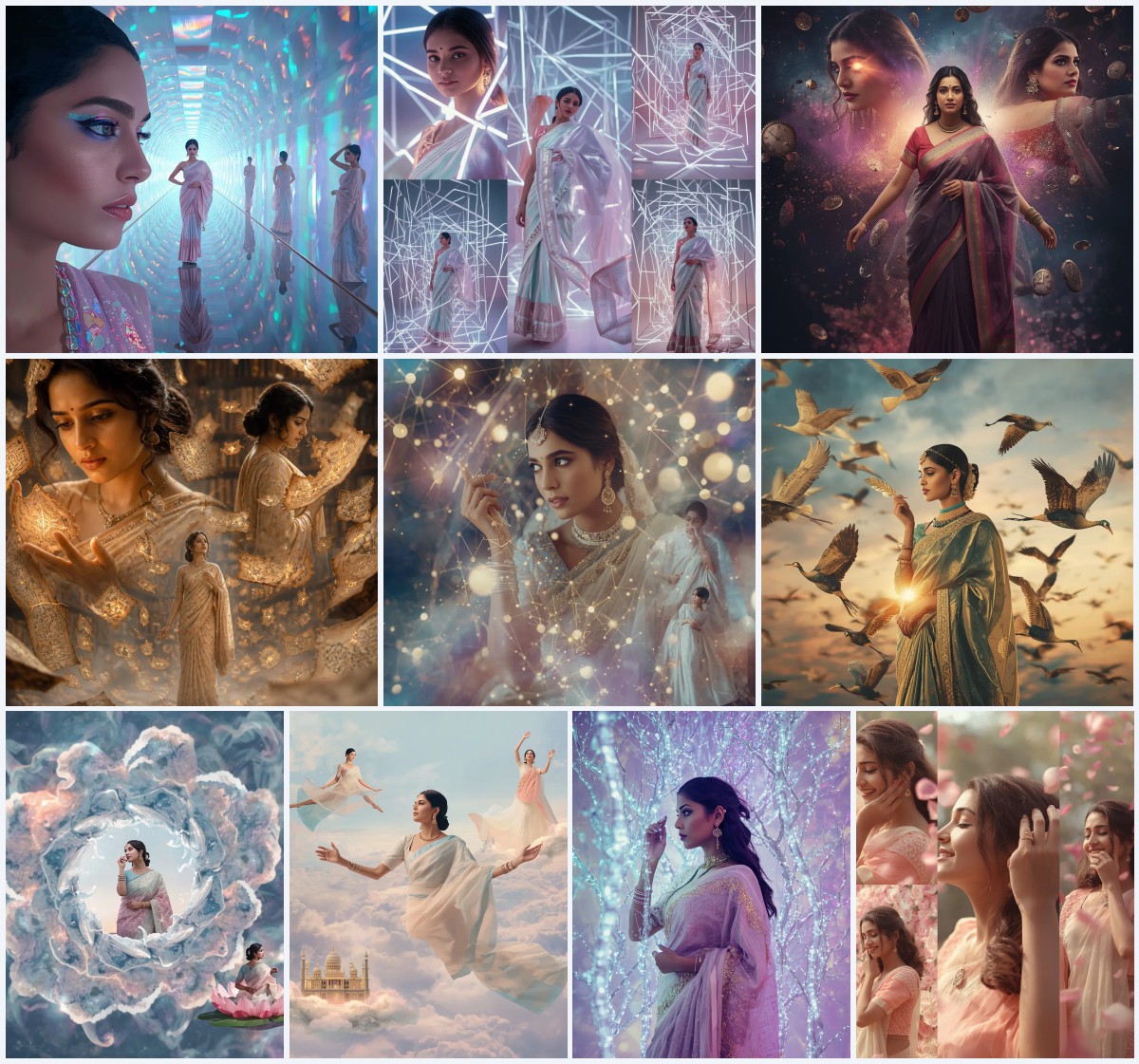 Best 10 Prompt for Gemini AI Girl in Saree 2026 PDF for Future Design | saree prompt for gemini girl in english