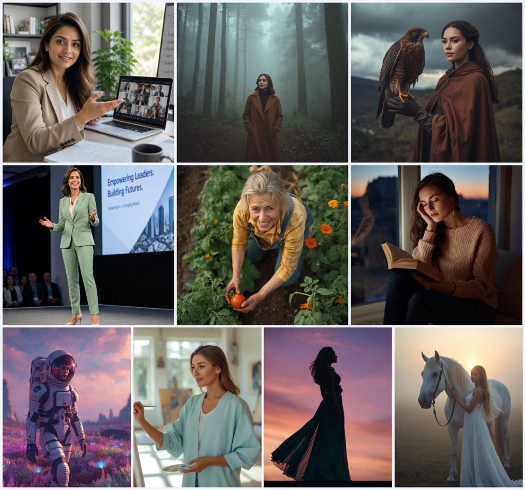 New 10 AI Prompts for Glamorous Women with Bold Makeup in High Fashion Studio Portraits | New instagram trend prompt for girl copy and paste — AI image prompt