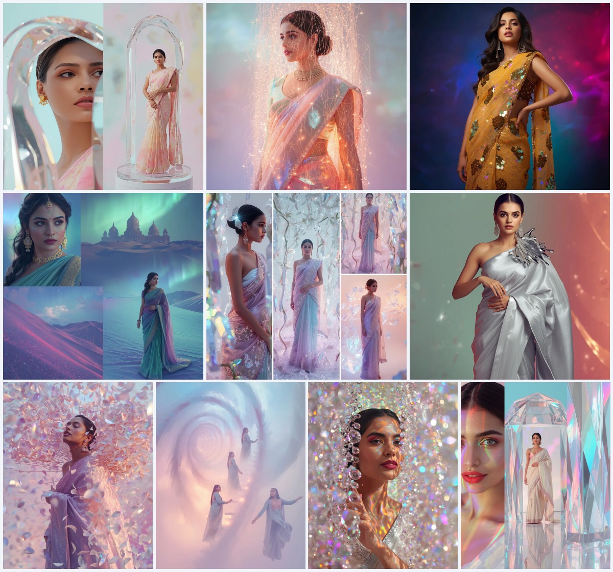 Top 10 Luxury Saree AI Image Prompts for Royal Indian Bridal Fashion Photography | Indian traditional saree prompt for wedding